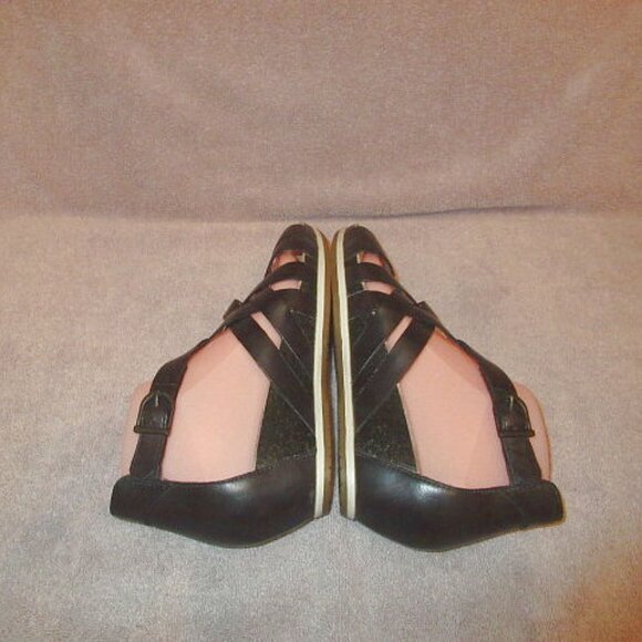 Dansko Vivian Gladiator Sandals Size 39 9 Black Leather Comfort Flat Open Toe - Picture 7 of 12
